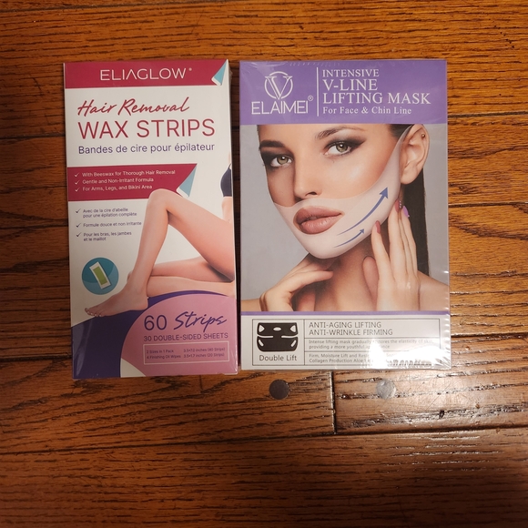 Other - Elaime V-Line Lifting Mask and Eliaglow Wax Strips Set- Self-care Bundle